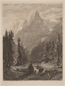 Mountain Meadow by Alexandre Calame