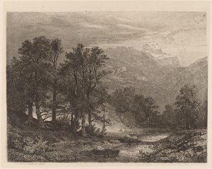 Mountain Stream by Alexandre Calame