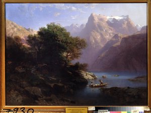 Mountain Lake by Alexandre Calame