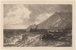 Shipwreck on a Shore by Alexandre Calame