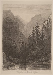 View Taken in the Alps by Alexandre Calame