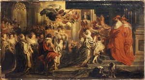 The Coronation of Marie de Medici, May 13 by Alexandre Colin