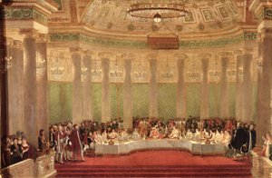 The Banquet for the Marriage of Napoleon Bonaparte and Marie-Louise de Habsbourg-Lorraine, 1810 by Alexandre Dufay