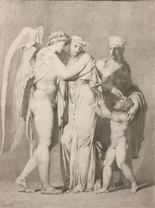 Cupid and Psyche by Alexandre Evariste Fragonard
