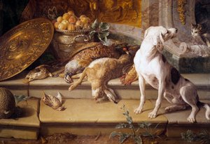 Still Life Hunting Dog, Game (Detail)