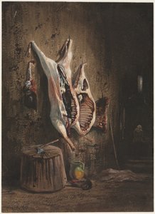 Carcasses, 1840-1860 by Alexandre Gabriel Decamps