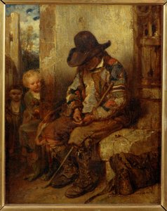 A Beggar Counting His Take by Alexandre Gabriel Decamps