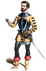 Haydée - Hermann Léon, Role of Malipieri - Lithograph by Alexandre Lacauchie, 1847 by Alexandre Lacauchie