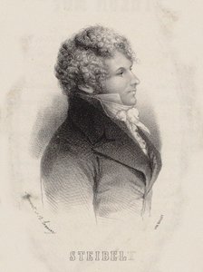 Portrait of pianist and composer Daniel Steibelt 1765-1823, 1850