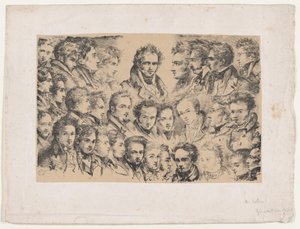 Girodet and His Students by Alexandre Marie Colin