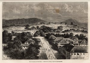Rue et Barracks de Freetown, Sierra Leone by Alexandre de (after) Bar
