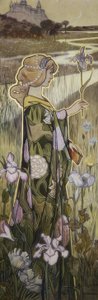 The Poetry. Oil. by Alexandre de Riquer