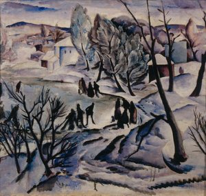 Winter. Frozen Pond by Alexei Ilyich Kravchenko