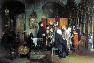 Before the Confession by Alexei Ivanovich Korzukhin