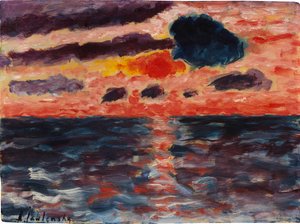 Sunset, Borkum by Alexei Javlensky von