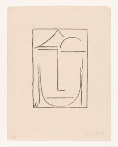 Untitled (Head) by Alexei Jawlensky (signed by artist)