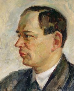Portrait of Vissarion Shebalin by Alexei Nikolayevich Arzhenikov