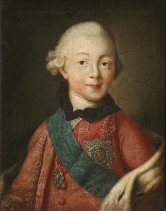 Portrait of Grand Duke Pavel Petrovich 1754-1801, 1765 by Alexei Petrovich Antropov