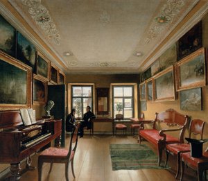 Interior of a Manor House, 1830s by Alexei Vasilievich Tyranov
