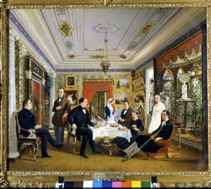 The tea table by Alexei Yakovlevich Voloskov