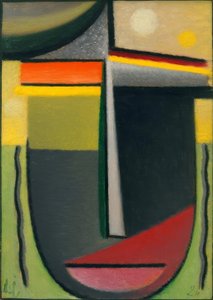 Abstract Head: Inner Vision Green – Gold