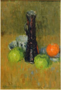 Blue Jug with Green Apples by Alexej von Jawlensky