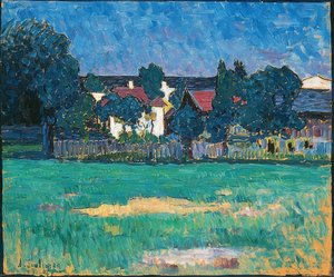 Wasserburg Landscape with Houses and Meadow by Alexej von Jawlensky