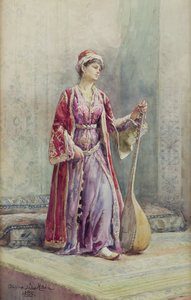 A Harem Musician, 1888 by Alexina MacRitchie