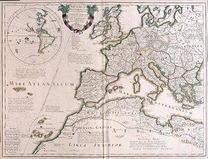 Europe and Africa by Alexis Hubert Jaillot