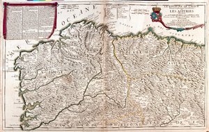 South Portugal, Galicia and Asturias by Alexis Hubert Jaillot