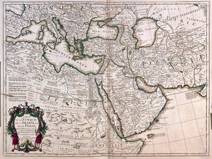 Turkey - Arabia and Iran by Alexis Hubert Jaillot