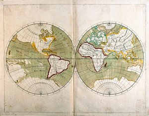 World Map by Alexis Hubert Jaillot