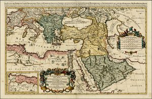 1692 Map of the Turkish Empire in Europe, Asia and Africa