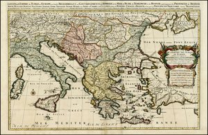 1692 Map of the Turkish Empire in Europe