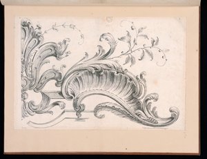 Design for Rocaille Decoration, Plate 4 in Seconde Partie de divers Ornements