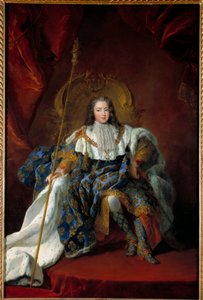 Portrait of Louis XV as a Child on His Throne by Alexis Simon Belle