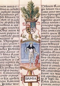 Portrait of the Visigoth King Wamba by Alfonso de Cartagena