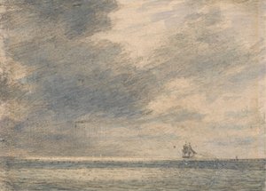 Evening at Sea by Alfred Abram Constable