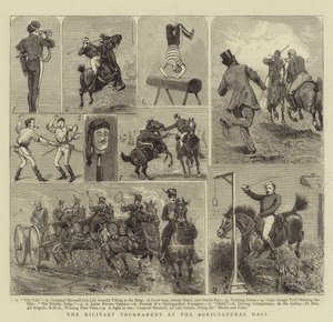 The Military Tournament at the Agricultural Hall by Alfred Chantrey Corbould