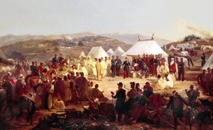 Conquest of Algeria: surrender of the Beni Raten tribe from Kabylia to French Marshal Randon in 1854