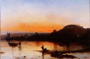 Fort Regent at Sunset by Alfred Clint