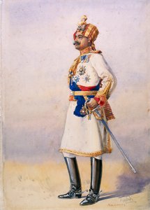 Hon Colonel H.H. Maharaja Sir Ganja Singh, Bahadur of Bikaner by Alfred Crowdy Lovett
