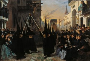 A Procession along Calle Génova by Alfred Dehodencq