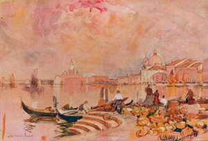 Evening Glow, Venice by Alfred East