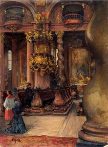 The Interior of the University Church in Vienna