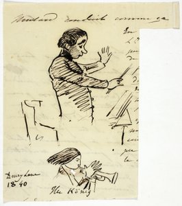 Sketches of Conductor and Trumpet Player