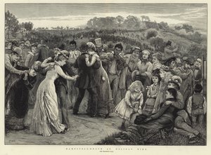 Hampstead Heath at holiday time by Alfred Edward Emslie