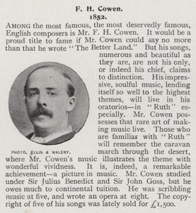 Frederic Hymen Cowen, British pianist, conductor and composer