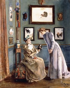 Women with a Japanese Doll