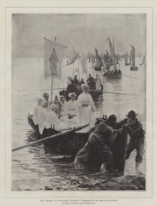 The Pardon at Concarneau, Brittany, Sisterhood of St Anne de Fouesnant by Alfred Guillou